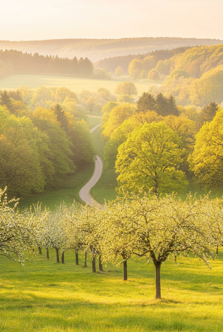 Landschaft im Schönbuch bei Stuttgart